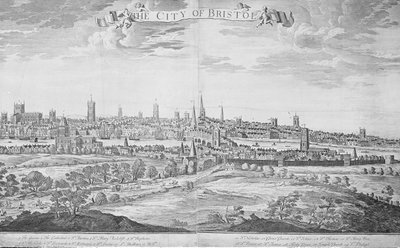 The City of Bristol, 1717 by Johannes Kip